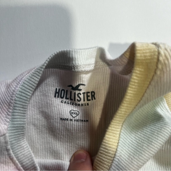 Hollister Tie-Dye Tank Top Ribbed “LOS ANGELES” Size XXS - Picture 4 of 6